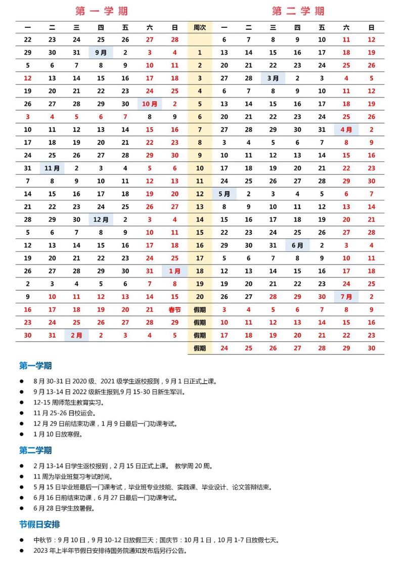 2023汕头职业技术学院寒假时间安排 什么时候放寒假